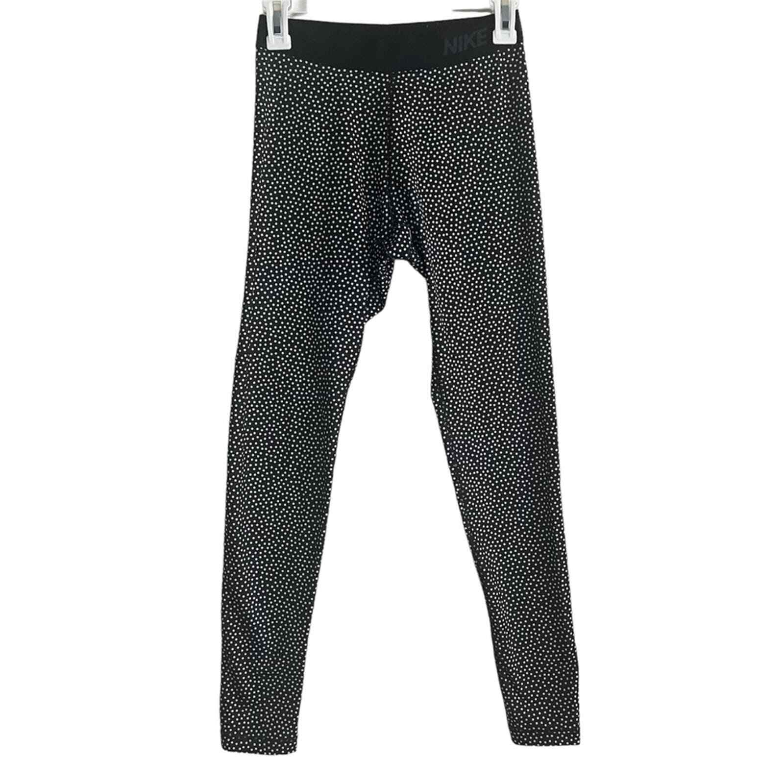 Nike Pro Hyperwarm Compression Polka Dot Leggings - image 2