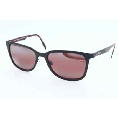Maui Jim NAUPAKA MJ 775-02S Black Sunglasses Maui Rose Polarized Lenses 53mm (A)