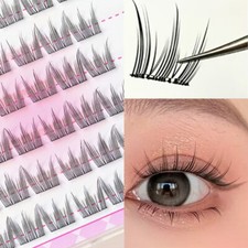 Natural Look Self Adhesive Cluster Lashes Segmented Eyelashes  Women's Beauty