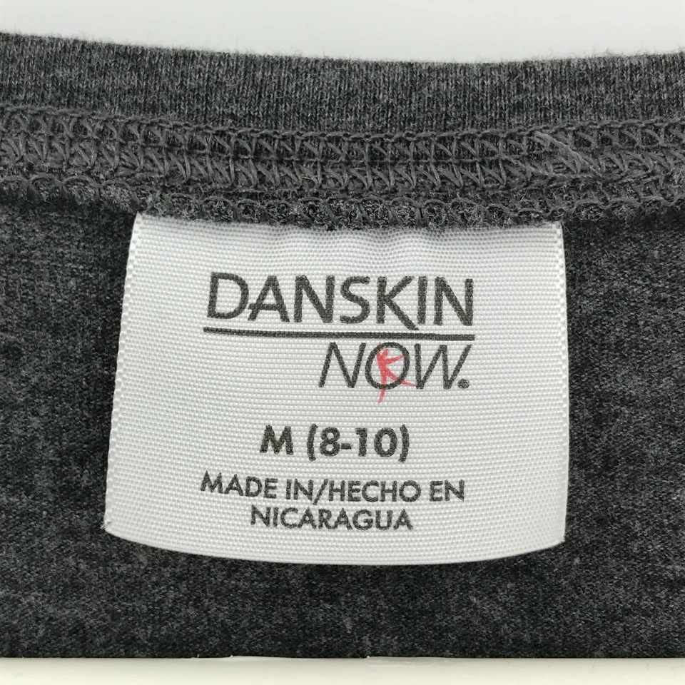 Camisa para mujer Danskin Now gris mediana manga larga pulóver ropa deportiva informal top Foto 3 de 4