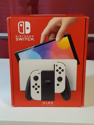 AUTHENTIC NEW Nintendo Switch (OLED model) w/ White Joy-Con