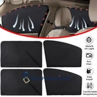 4x Magnetic Car Side Window Front Rear Sun Shade Cover Mesh Shield UV Protection