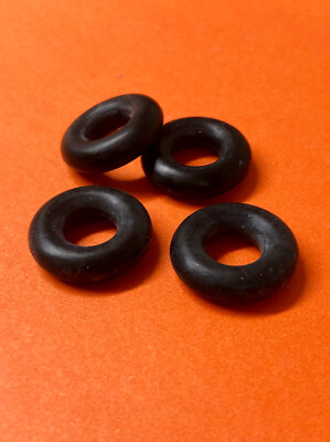 4 rubber  toy TIRES  22 mm OD smooth black ---visit my store for more tires