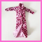 Vintage Barbie Cheetah Print Cape Coat Robe Pink Animal Pattern Outfit Clothes