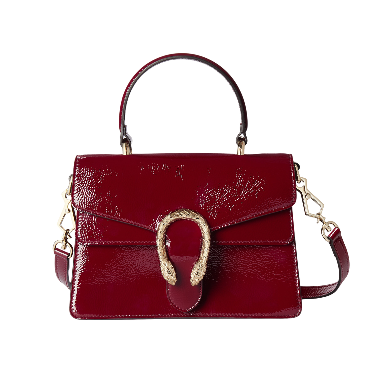 GUCCI Dionysus Small $3590 Rosso Ancora Leather Top Handle Bag New