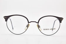 🤓 Vintage GIORGIO ARMANI Glasses Black Frame Cat-Eye 377 90s👓Men