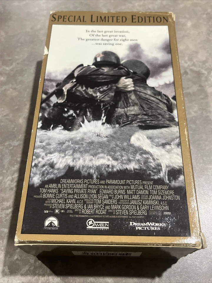Saving Private Ryan (VHS, 2000, 2-Tape Set, Special Limited Edition) TESTED - Image 3 of 4