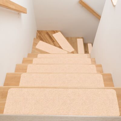 Stufenmatte Treppenmatte Treppenteppich Stufenteppich selbsthaftend im Set