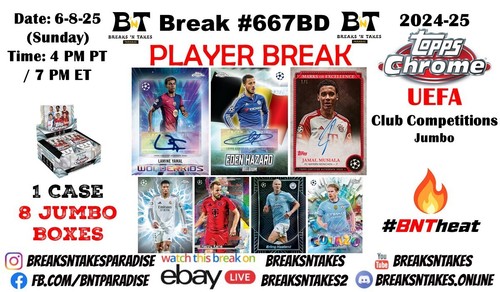 LAMINE YAMAL 2024-25 Topps Chrome UEFA CC Jumbo CASE Break #667BD