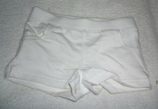 New, Carter's Girls Knit Pull On White Shorts with Pockets, Size 24 mos