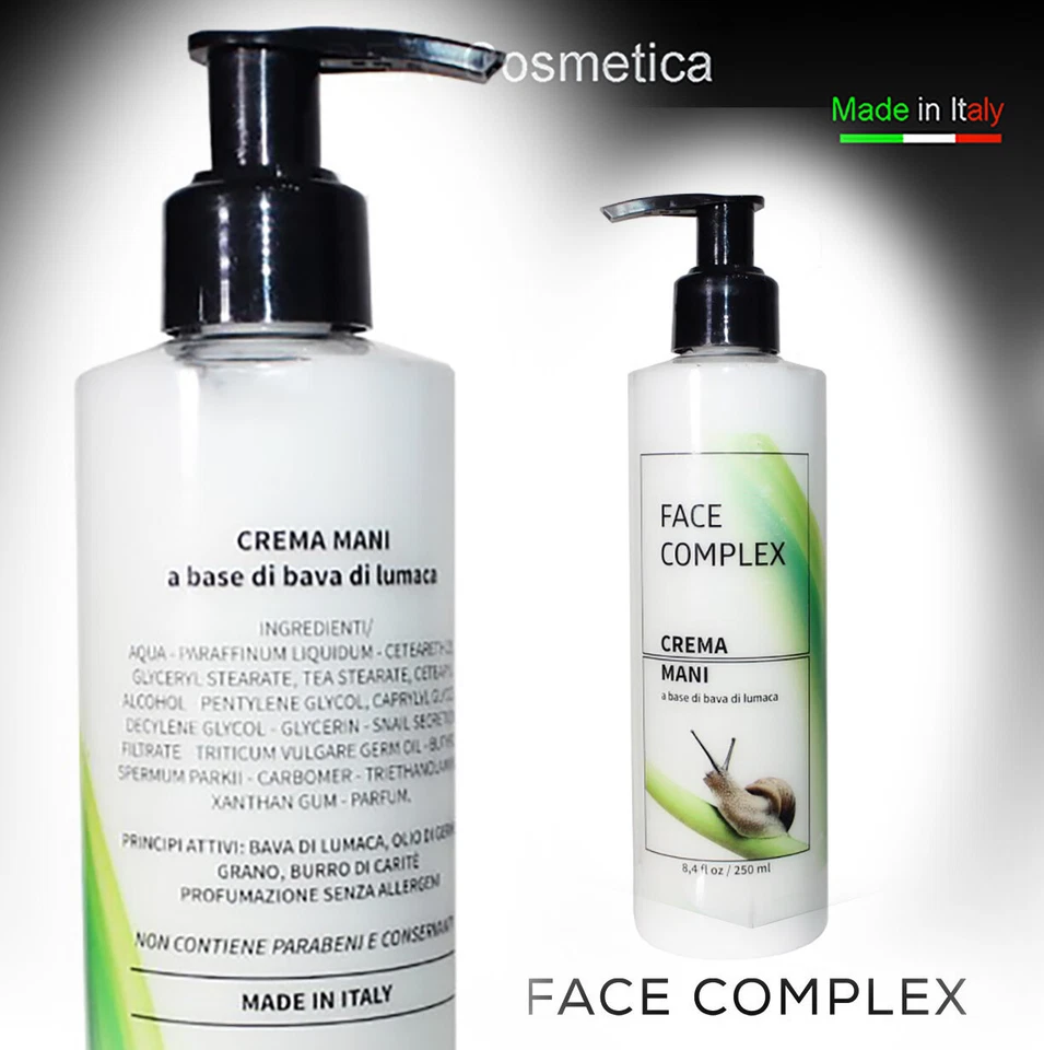 Crema mani corpo alla Bava di Lumaca Face Complex 250ml nuovo
