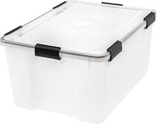 62 Quart WeatherPro  Storage Box, Clear