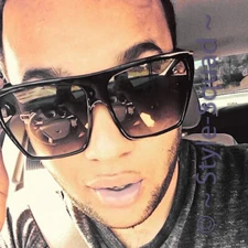 Mens Oversized XXL Big Drop Square Aviator Large Jumbo Shield Sunglasses 8818 IT