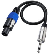 Speakon to 1/4inch Cable for Bass Guitar Amplifiers Speaker Cable