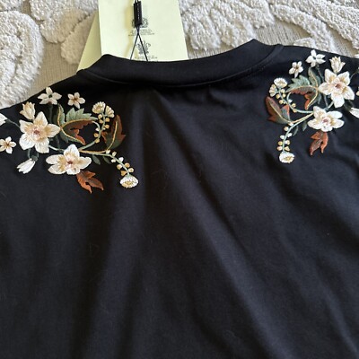 Authentic NEW BURBERRY UNI Women Black CARRICK Floral