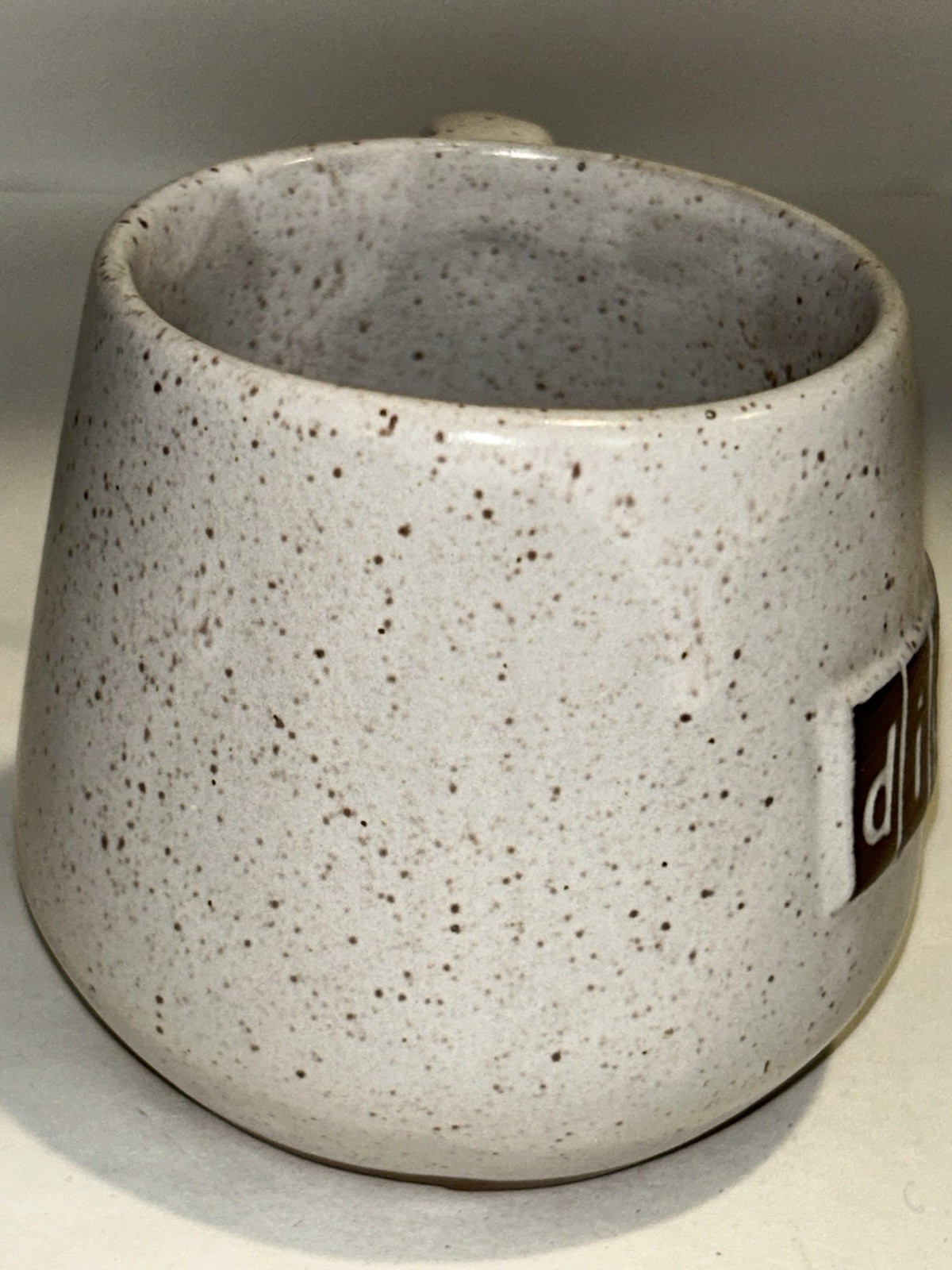 VINTAGE DIGITAL EQUIPMENT CORPORATION DEC LOGO COFFEE MUG BROWN SPECKLE