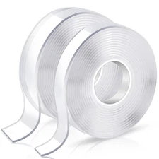 KUSUFEFI Double Sided Adhesive tape Heavy Duty, Double Stick Mounting (2 Roll...