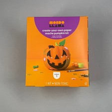 Mondo Llama Create Your Own Paper Mache Pumpkin Kit Halloween DIY Craft Set New