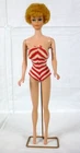 Vtg 60s Mattel  Bubble Cut Barbie Doll #850 Blonde in Clone Swimsuit