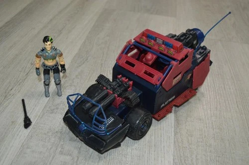 1986 Hasbro Gijoe Cobra Dreadnok ( Thunder Machine ) W/ Driver ( Thrasher ) !