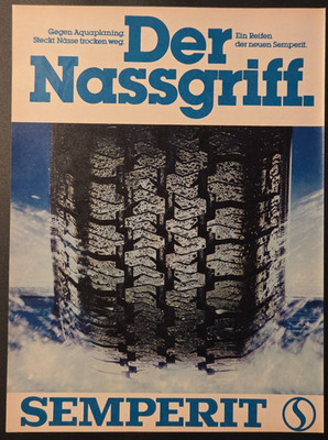 18. Semperit Gummiwerk GmbH Munich car tires tires advertising advertisement 1986