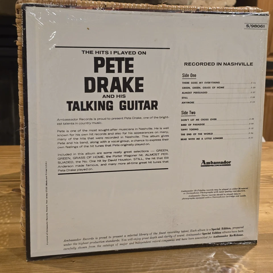 RARE Pete Drake And his Talking Guitar - The Hits I Played On (1966) Vinyl LP - Image 2 of 4
