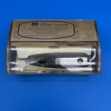 Working Sears Electric Scissors Shears 3 Speed Light Model # 344-2177 W/Case