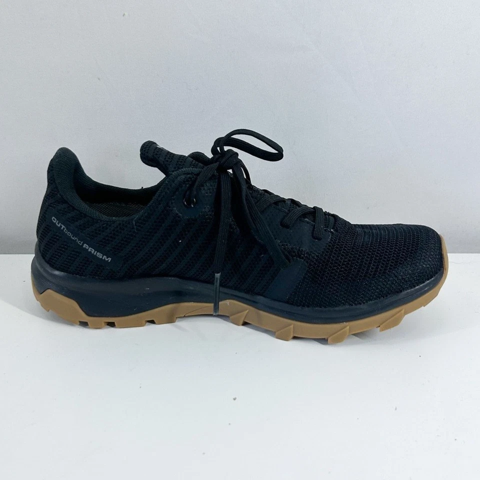 Zapatos de senderismo impermeables Salomon para mujer negros con prisma saliente Goretex Foto 3 de 4