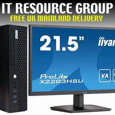 FAST 9TH GEN QUADCORE PC & 21.5" IIYAMA TFT BUNDLE 8GB DDR4 256GB SSD WINDOWS 11