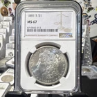 1881 Morgan Dollar San Francisco NGC MS67 Silver $1 8719042-013