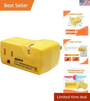ET-21 Thermostatically Controlled Outlet - Energy-Saving Device for Home Use