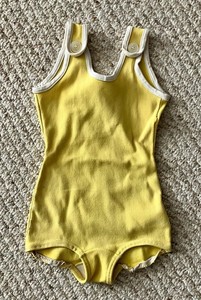 VTG 1960’s Girls Yellow Bathing Suit