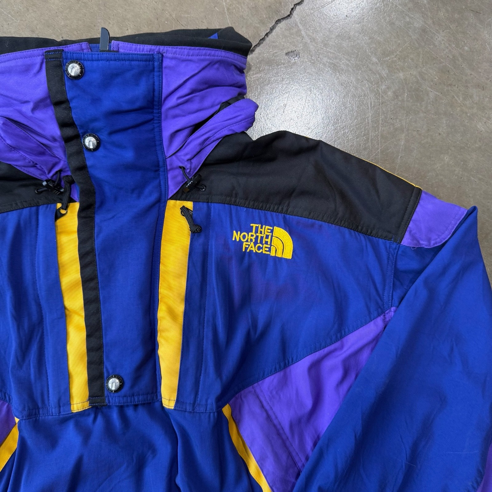 RARE Vintage The North Face TNFX Gore-Tex Jacket M-XL Purple Black Yellow image 4