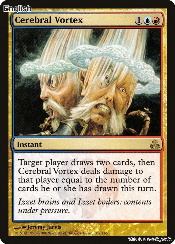 Magic Cerebral Vortex 107 Rare Guildpact NM