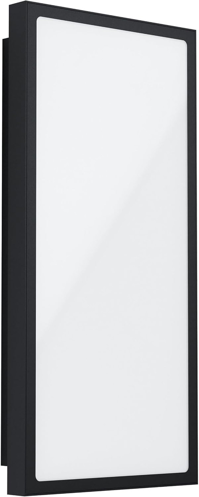 Lampada Parete Esterni Casazza Eglo LED 16W Acciaio Nero Moderno