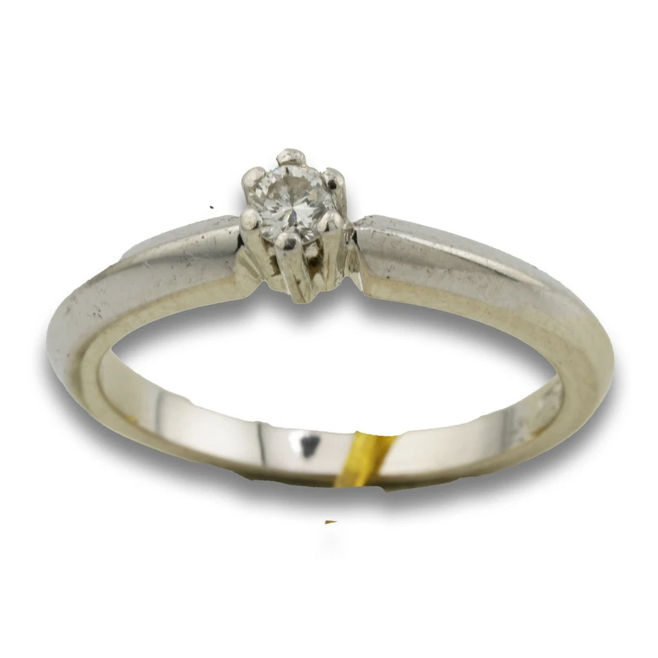 CHRIST Solitär Brillant Gold Ring 585 14 Kt Weißgold Diamant Damen Wert 650,- - Bild 4 von 4