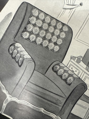 Chair Sets To Crochet Pattern Book 143 1939 23 Page Vintage Doilies - Picture 15 of 24