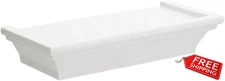 Greenbrier White Small Floating Shelf, 8.625 inches x 4 inches x 1.5 inches