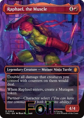Raphael, the Muscle (0004) (Borderless)- (NM)-*Foil*-EN-[TMC - 4]
