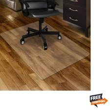 Clear Chair mat for Hardwood Floor 46 x 60 inches Transparent Floor Mats Wood...