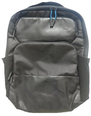 Dell Professional 15 inch Laptop Backpack ~ Black with Blue ~ Business EUC