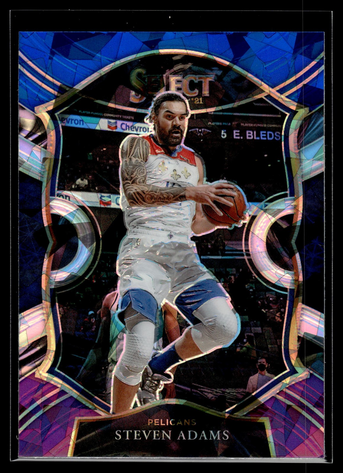 Steven Adams 2020-21 Panini Select Blue Purple Ice Prizm Card #19