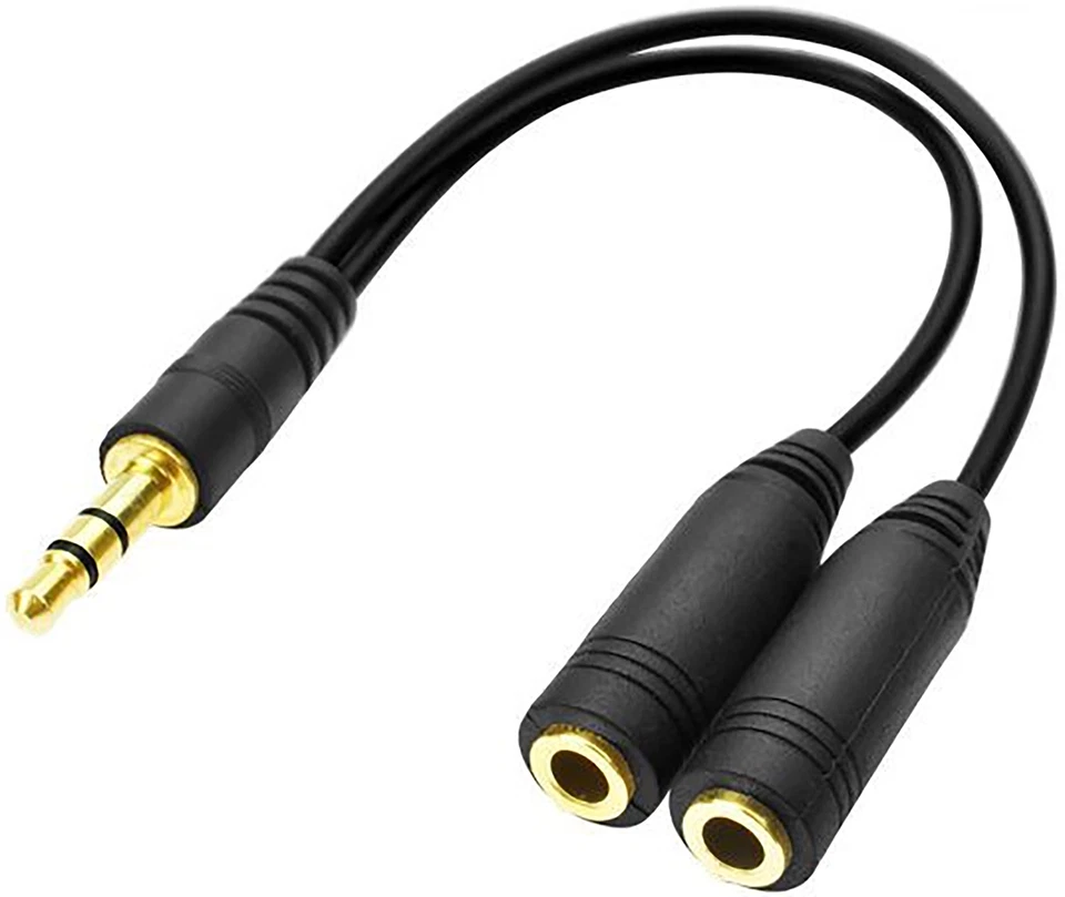 Splitter Audio Jack Double Jack 3.5mm Mâle vers 2 Femelle Câble Audio - Photo 3/4