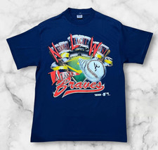 Vintage 1992 Atlanta Braves MLB Shirt Mens Large Single Stitch Made In USA 90s
