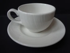 STEELITE INTERNATIONAL 2024 White 8 oz low Spyro Cup & Saucer ENGLAND