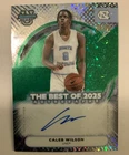 2026 Bowman Best U Basketball #ba-cl CALEB WILSON GREEN DIA  AUTOGRAPHED 99/99