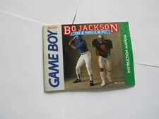 Game Boy Manual - Bo Jackson Two Games in One