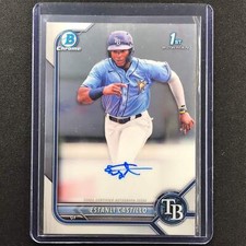 2022 Bowman Chrome ESTANLI CASTILLO 1st Bowman Prospect Auto Base #EC