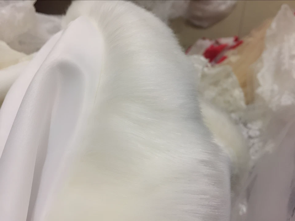 Capa nupcial con capucha ribete de piel sintética boda abrigo largo invierno chaqueta chal capa Foto 3 de 4