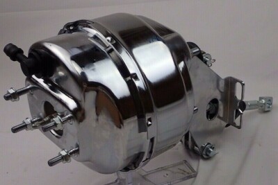 Mopar A B E body Cuda Charger chrome 8'' power brake booster with bracket 4 bolt